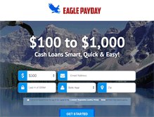 Tablet Screenshot of eaglepayday.net